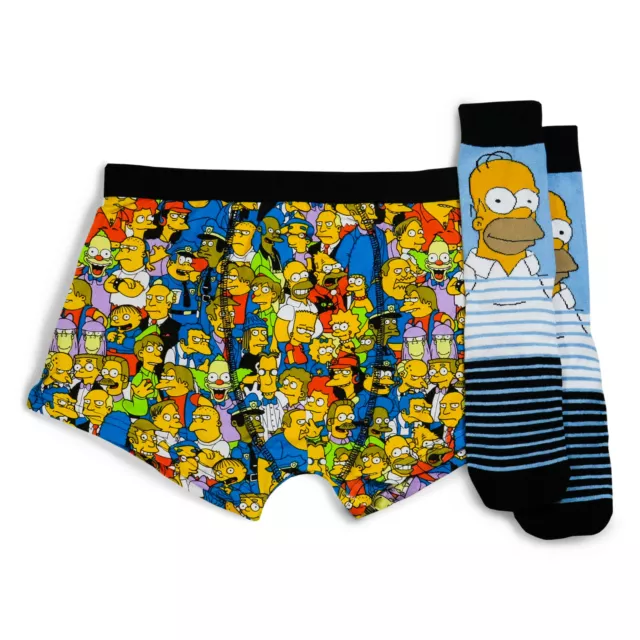 The Simpsons Swag Duff Beer Man Boxer Brief Mens Medium Underwear 31-33