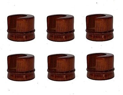 Wooden Curtain Bracket Wall to Wall Curtain Rod Holder 25 mm/Rod 1 in, Pack of 6