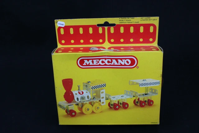 Boîte MECCANO Train Wagon Prairie – Réf 086205 6205 – Rare – 1981/1984