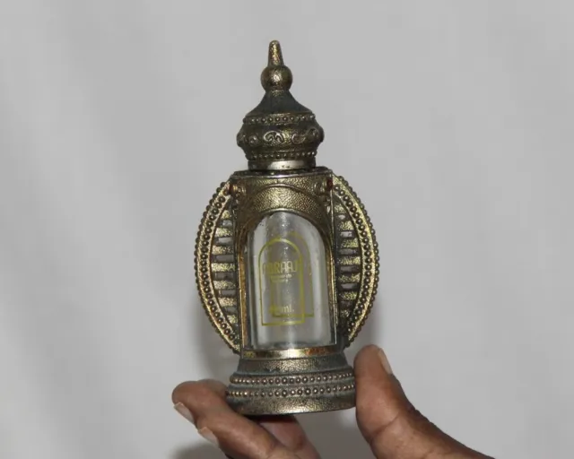 Selten Vintage Abraj Einzigartig Form Glas Parfum Flasche 10802