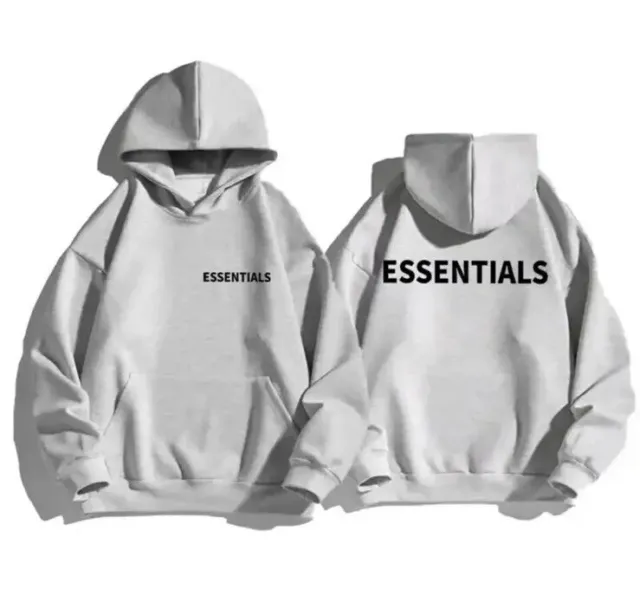 Essentials hoodie/sweatshirt unisex men/woman light gray s-3xl