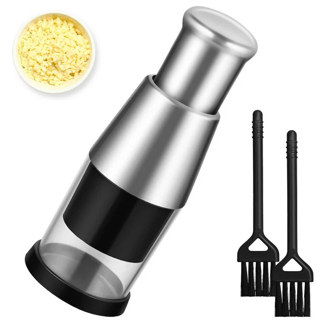 Spremiaglio In Acciaio Inox - Pratico Per Aglio E Zenzero - Foto 8