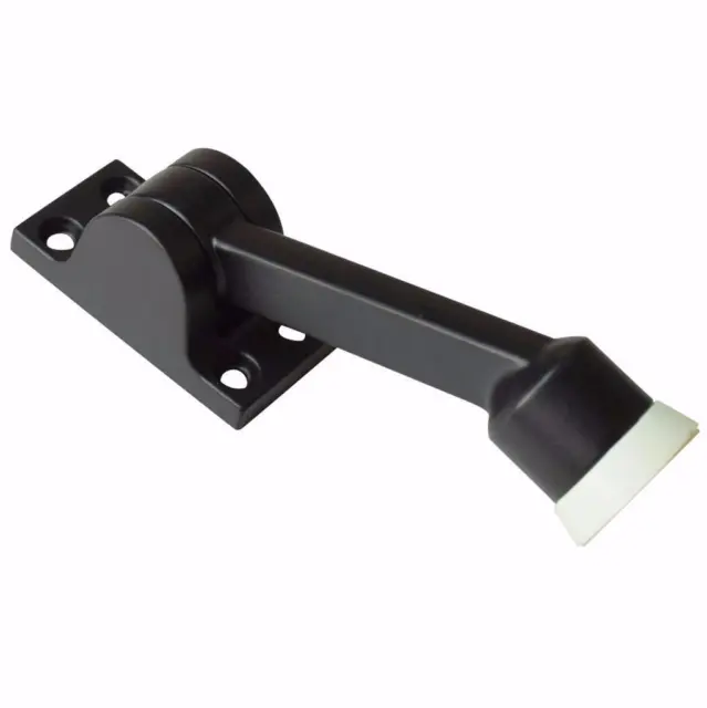 New SOLID BRASS Oil-Rubbed Bronze Kickdown Hinged Door Stop, Hickory PBH0223-10B