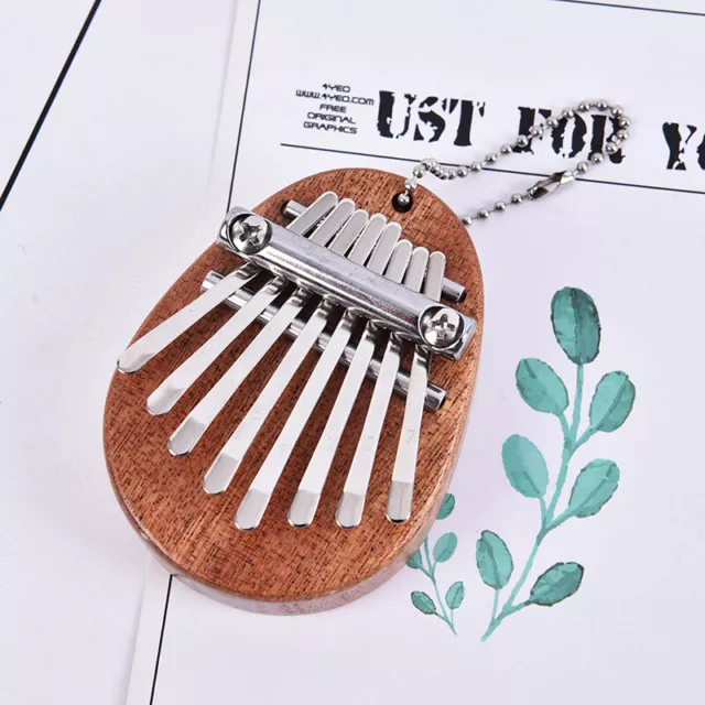 1x Mini Kalimba 8 Touches Pouce Piano Grand Son Doigt Clavier Musical