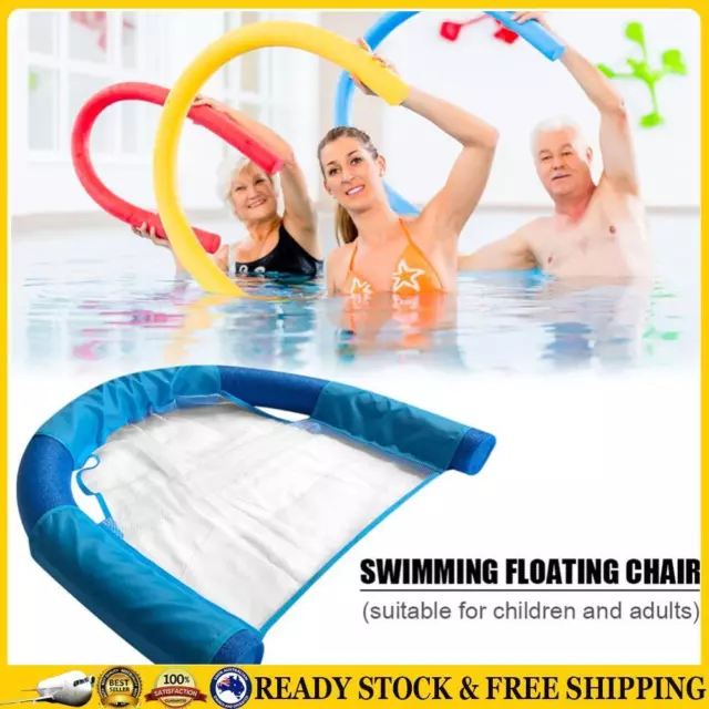 4x Swimming Floating Chair Noodle Net Pool Water Float Seat Mesh for Adult Kids