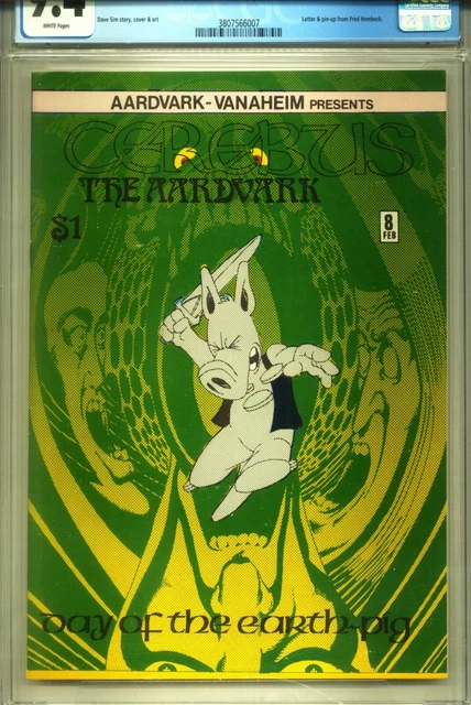 PRIMO:  CEREBUS the Aardvark #8 NM 9.4 CGC SIGNED Dave Sim 1979 comics 2