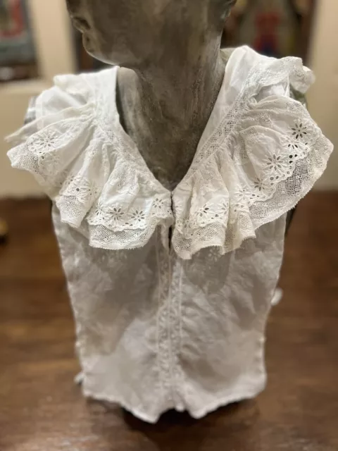 Victorian Edwardian Jabot Detachable Lace Collar Versatile Floral Ruffle DECO