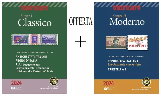 Cataloghi ANTICHI STATI, REGNO, R.S.I., REPUBBLICA, TRIESTE A-B 2024 - Unificato