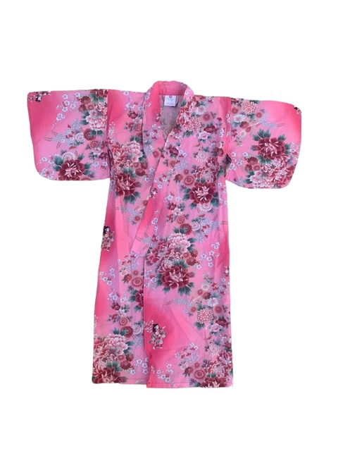 Beautiful JAPANESE KIMONO / YUKATA / FOR GIRLS PINK FLOWER
