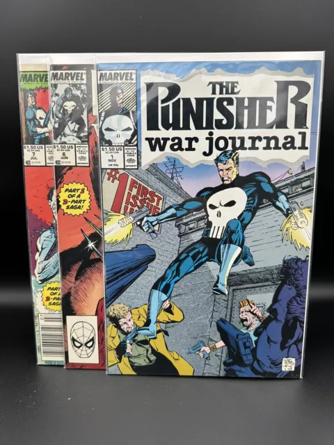 The Punisher War Journal Lot #1 + 1988 Marvel Comics Comic Books