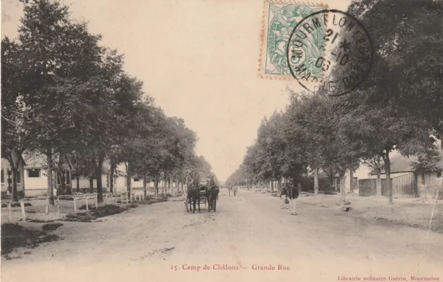 CPA 51 CAMP de CHALONS Grande Rue