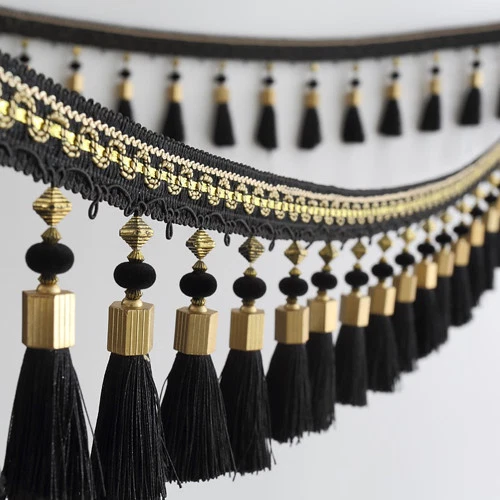 1M Curtain Tassel Fringe Trim Fabric Sewing Crafts DIY Ribbon Sewing Upholstery 9