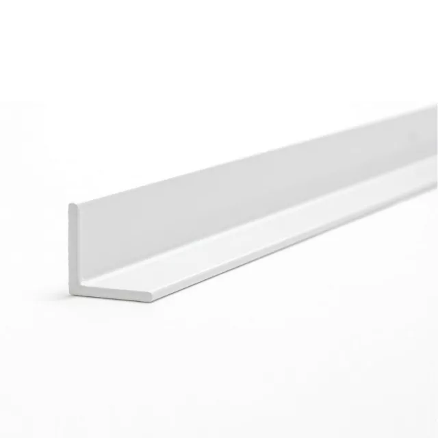 Equal Aluminium Angle 25 x 25 x 1.6mm White 9010 Powder Coated Various Lengths