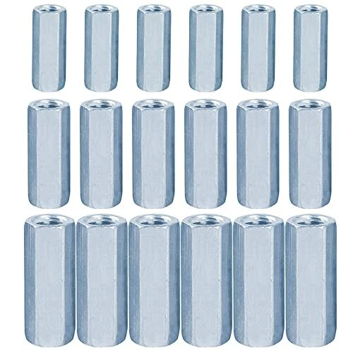 Niaciswe Ecrou Long M10 M8 M6 18 Pieces Écrou Long Écrou Hexagonal en Acier a...