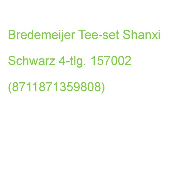 Bredemeijer Tee-set Shanxi Schwarz 1,0 L 4-tlg. 157002 (8711871359808)