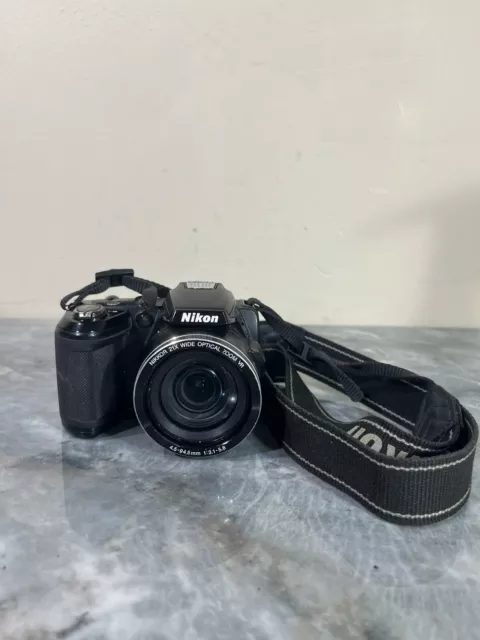Nikon COOLPIX L120 14.1MP 21x Zoom Digital Camera Black Tested/Working