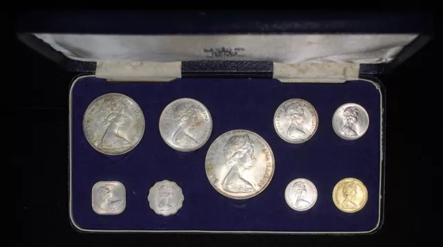 1966 Bahama Islands Mint Set - 9-Coin Set - $5-1 Cent                 OTQ2369/BH