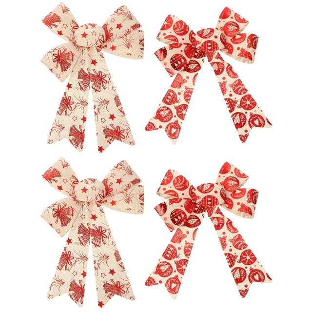 2x Weihnachten Baum Dekoration Bögen für Präsentiert Weihnachten Kranz Bogen 3