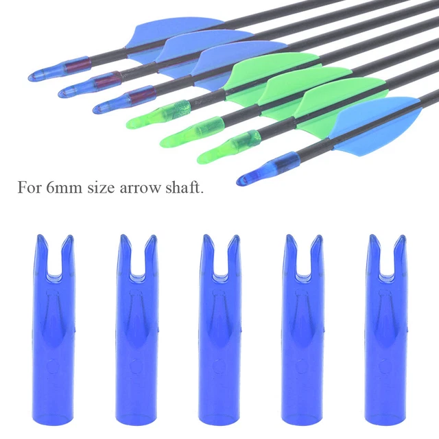 (Bleu)Encoche De Flèche Encoche De Flèche En Plastique 50 Pièces Portable