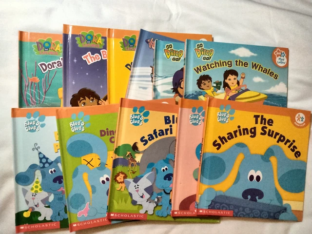 NICK JR BOOK Club Blue's Clues, Dora, Go Diego Go, Lazy Town Hardcover ...