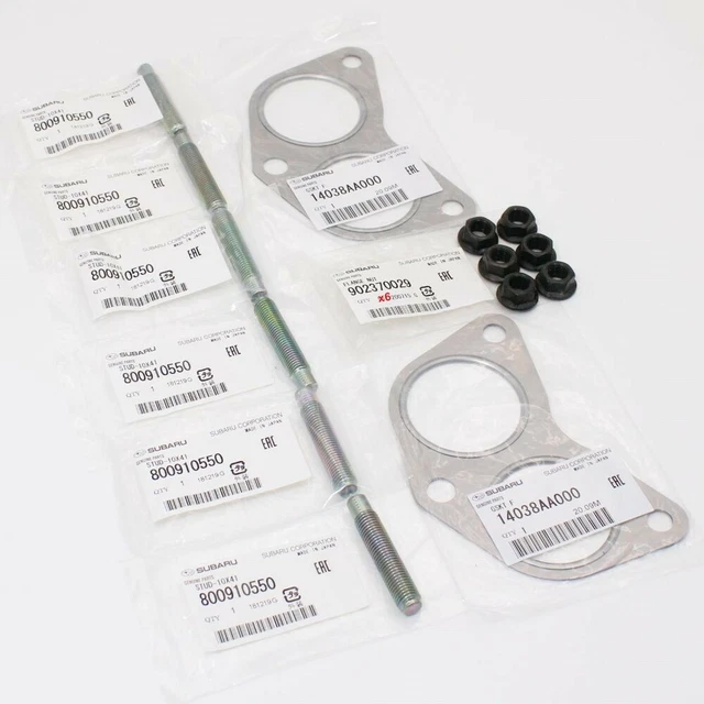 NEW GENUINE OEM Subaru Exhaust Manifold Gasket Stud & Nut Kit For