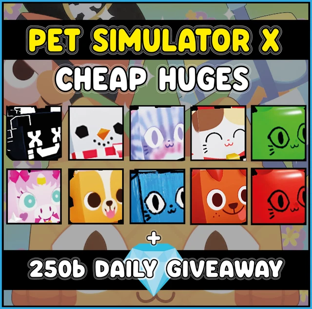 PET SIMULATOR X 1T Gems / 1 Trillion Gems (Clean Not Duped 100 Safe