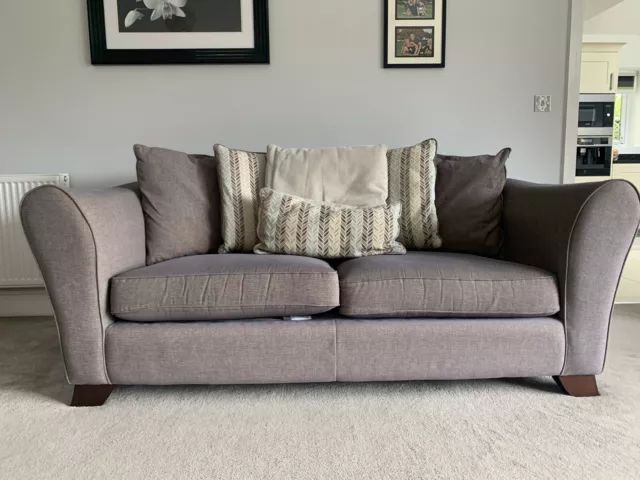 3 and 2 seater grey sofas / settee