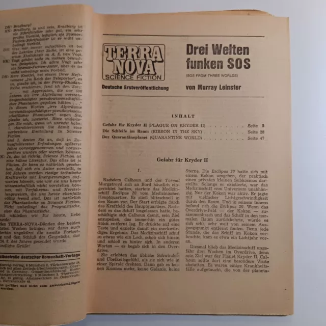 Terra Nova 36, Drei Welten funken SOS - Murray Leinster | Moewig Verlag 2