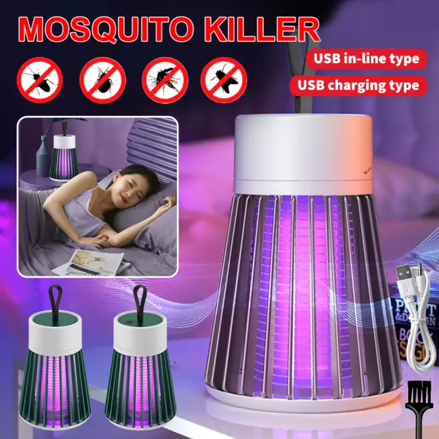 Mosquito Zapper Killer Lamp Electric Rechargeable Bug Fly Insect Trap UV Light