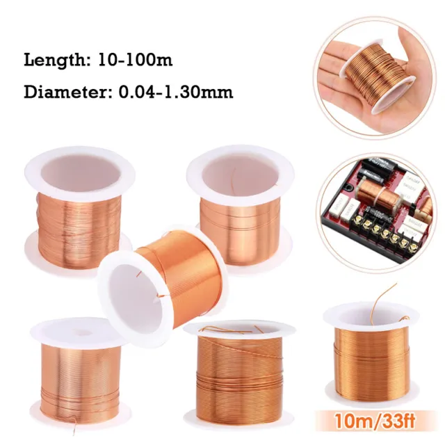0.04-1.3mm Copperr Lacquer Wire Cable Copperr Wire Magnet Wire Enameled Copperr