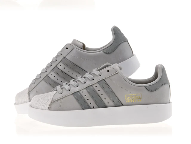 Superstar bold platform shoes on sale grey