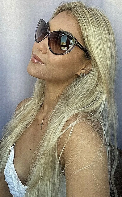 New Tom Ford  TF253 50Z Madison 63mm Cat Eye Oversized Women's Sunglasses