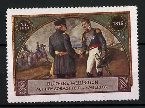 Advertising Stamp Wars of Liberation, 1815, Blucher & Wellington on The