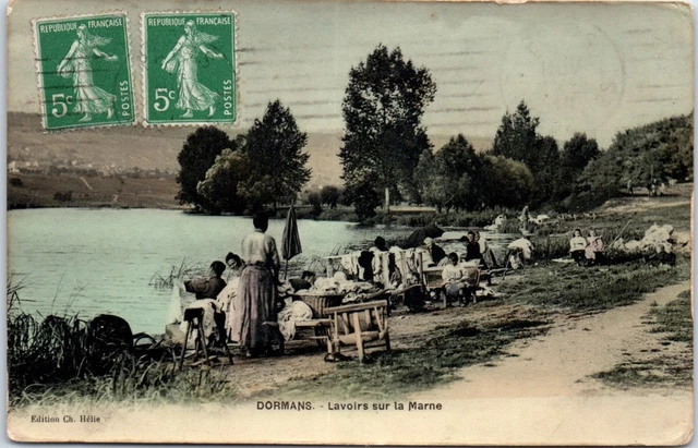 51 DORMANS - lavoirs sur la marne