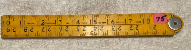 Vintage RABONE CHESTERMAN TUFRULE No 1304 Folding Ruler 075 Vintage RABONE CHESTERMAN TUFRULE No 1304 Folding Ruler 075