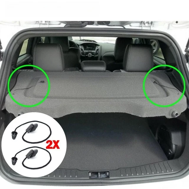 2X FOR FORD Focus MK3 Hatch Parcel Shelf Tray Cover Strap String Clip