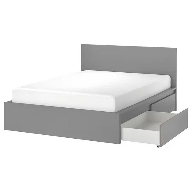 IKEA MALM DOUBLE bed frame £10.00 PicClick UK