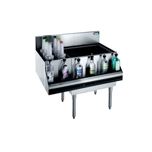 Krowne Metal Royal 1800 Series 42"W Underbar Ice Bin/Cocktail Station