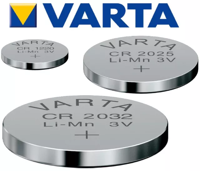 Varta CR1220 CR2025 CR2032 Knopfzelle Batterie Industrie Markenbatterien Auswahl