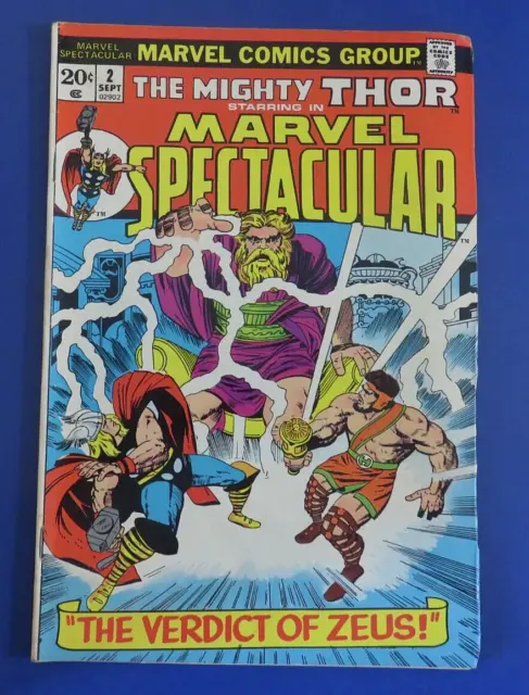 MAREL SPECTACULAR VOL. 1 #2 COMIC BOOK The Mighty Thor ~ MARVEL 1973 ~ FN