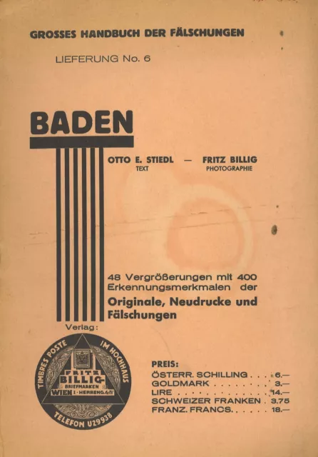 Stiedl/Billig: Großes Handbuch der Fälschungen – Altdeutschland
