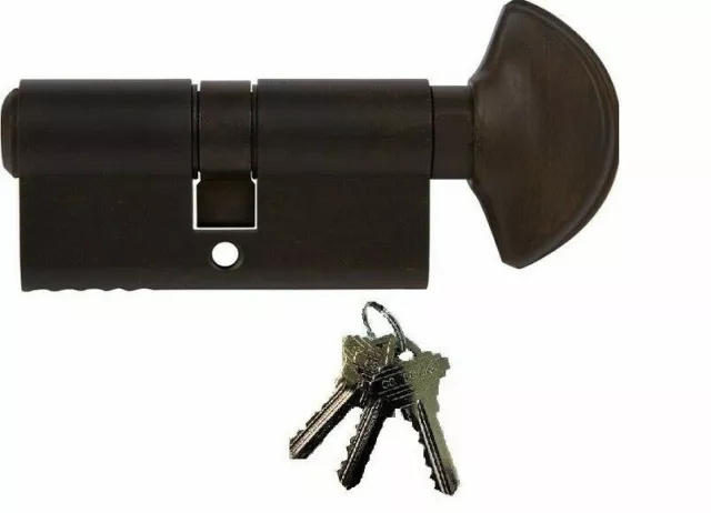 Euro Profile Cylinder With Three Keys 4" Long All Finishes  SC1