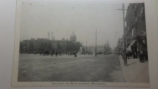 LANCASHIRE - MANCHESTER -  PICCADILLY  and  ROYAL INFIRMARY. 1910's ?