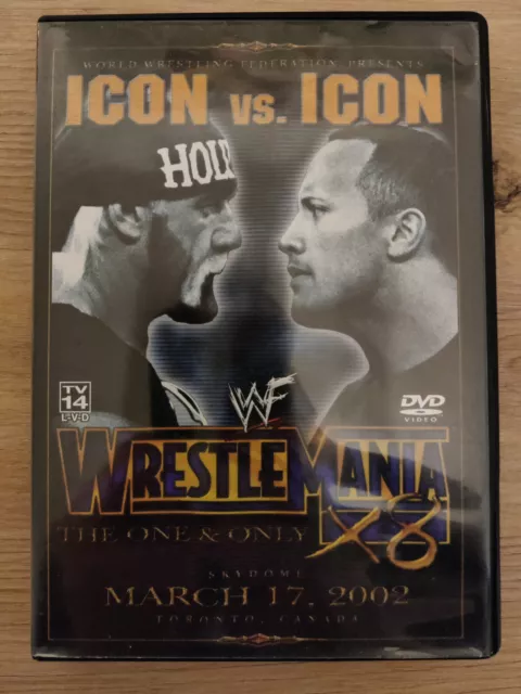 WWE - WrestleMania 18 PPV DVD, WWF, AEW Wrestling, The Rock, Hulk Hogan, rar