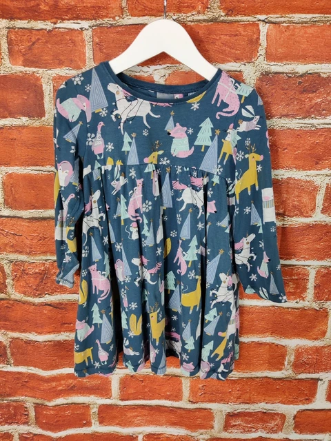 Girls Bundle Age 3-4 Years H&M Next Long Sleeve T-Shirt Dress Stripe Stars 104Cm 2