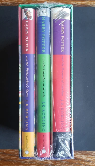 HARRY POTTER BOXED Set Raincoast 1999 Set of 3 Hardcover books SEALED ...