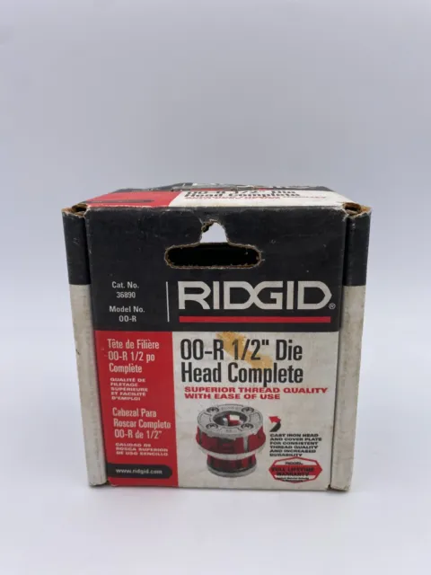 RIDGID 36890 Hand Threader Die Head 00-R 1/2"