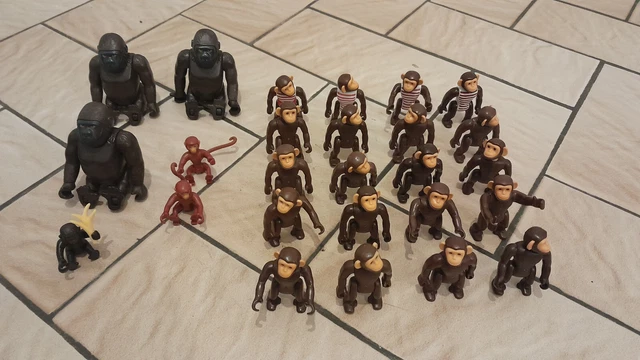 PLAYMOBIL ENORME LOT De 25 Animaux Singes Gorilles .. EUR 29,99 - PicClick FR