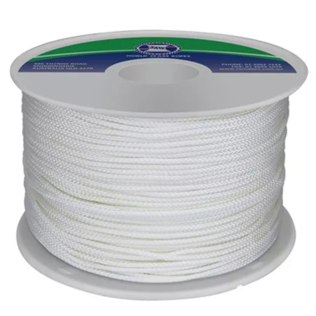 Polyester Yachting Braid 14mm x 100m Natural made in Australian