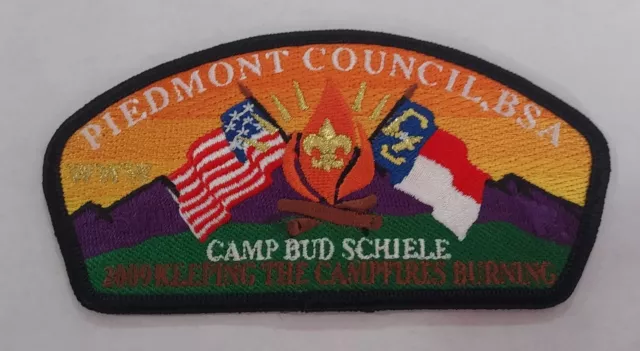 2009 Camp Bud Schiele Piedmont Council Shoulder Patch CSP